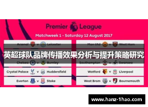 英超球队品牌传播效果分析与提升策略研究
